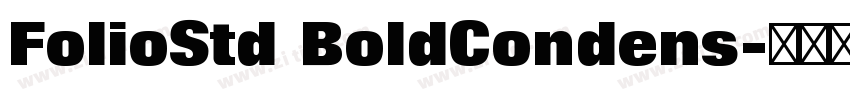 FolioStd BoldCondens字体转换